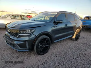 2021 Kia Sorento S with VIN 5XYRL4LC8MG008424, listed as a Copart auction lot 82995834 with 90,992 mi miles and Salvage Title. Bid and sale history available at carsss.com. Image 1.
