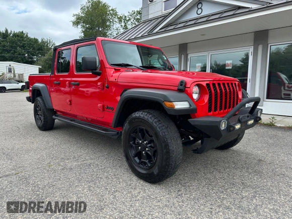 2020 Jeep Gladiator Sport S with VIN 1C6HJTAG7LL126346, listed as a Copart auction lot 64499175 with 147,236 mi miles and Clean title. Bid and sale history available at DreamBid. Image 1.