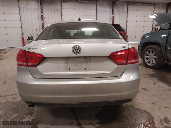 2012 Volkswagen Passat SE with VIN 1VWBH7A31CC035908, listed as a IAAI auction lot 41535111 with 119,816 mi miles. Bid and sale history available at carsss.com. Image 16.