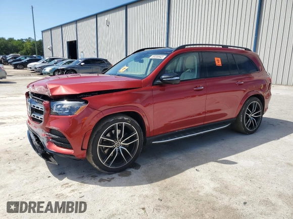 2022 Mercedes-Benz GLS with VIN 4JGFF5KE8NA648777, listed as a Copart auction lot 49036943 with 17,416 mi miles. Bid and sale history available at carsss.com. Image 1.