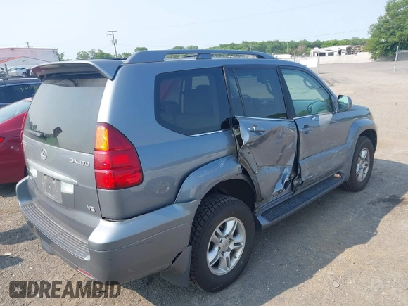 2006 Lexus GX 470 z VIN JTJBT20X360121362, wystawiony jako IAAI lot #42324719 z przebiegiem 116 272 mil mil oraz . Historia ofert i sprzedaży dostępna na DreamBid. Obrazek 4.