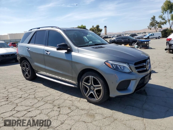 2017 Mercedes-Benz GLE 350 with VIN 4JGDA5JBXHA966305, listed as a Copart auction lot 60158645 with 91,335 mi miles and Salvage title. Bid and sale history available at DreamBid. Image 4.