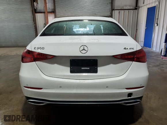 2025 Mercedes-Benz C 300 with VIN W1KAF4HB5SR256235, listed as a Copart auction lot 54407365 with 4,645 mi miles and Clean Title. Bid and sale history available at DreamBid. Image 6.