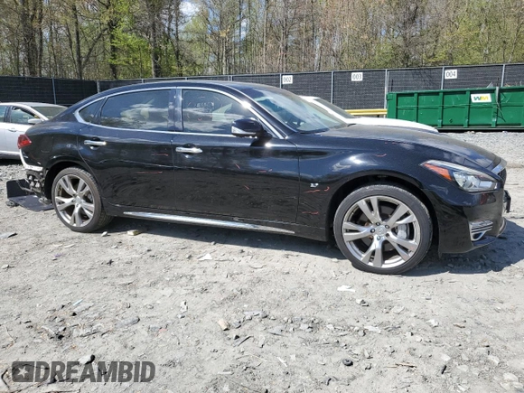 2015 Infiniti Q70 with VIN JN1BY1PR1FM831393, listed as a Copart auction lot 53310175 with 94,320 mi miles and Salvage title. Bid and sale history available at DreamBid. Image 4.