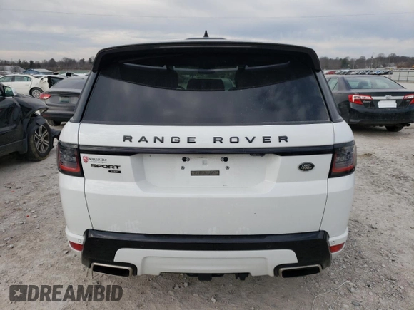 2021 Land Rover Range Rover Sport HST with VIN SALWS2RU8MA786662, listed as a Copart auction lot 40793324 with 56,300 mi miles and Salvage Title. Bid and sale history available at carsss.com. Image 6.