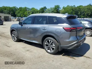 2023 Infiniti QX60 Luxe with VIN 5N1DL1FRXPC359333, listed as a Copart auction lot 62105425 with 18,033 mi miles and Salvage title. Bid and sale history available at DreamBid. Image 2.