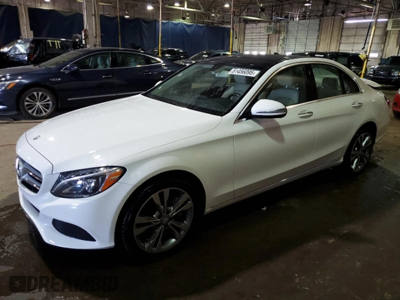 2016 Mercedes-Benz C 300 Luxury with VIN 55SWF4KB3GU105673, listed as a Copart auction lot 51456095 with 80,546 mi miles and Clean Title. Bid and sale history available at DreamBid. Image 1.