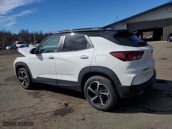 2021 Chevrolet TrailBlazer RS with VIN KL79MTSLXMB038847, listed as a Copart auction lot 49536665 with 30,643 mi miles and Salvage Title. Bid and sale history available at carsss.com. Image 2.