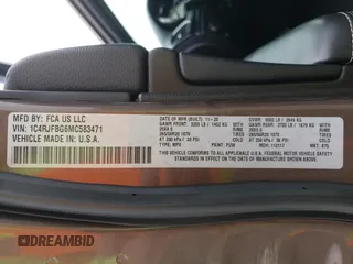 2021 Jeep Grand Cherokee 80th Anniversary with VIN 1C4RJFBG6MC583471, listed as a Copart auction lot 53043325 with 117,046 mi miles and Salvage Title. Bid and sale history available at DreamBid. Image 14.