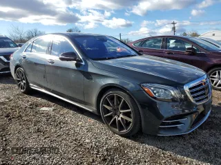 2018 Mercedes-Benz S 560 with VIN WDDUG8GB6JA398769, listed as a Copart auction lot 43329725 with 76,735 mi miles and Salvage Title. Bid and sale history available at carsss.com. Image 4.