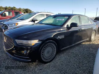 2020 Genesis G90 3.3T Premium with VIN KMTF34PA6LU078241, listed as a Copart auction lot 77247784 with 0 mi miles and Non Repairable. Bid and sale history available at carsss.com. Image 1.