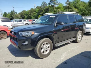 2016 Toyota 4Runner SR5 with VIN JTEZU5JR6G5145168, listed as a Copart auction lot 55067405 with 99,573 mi miles and Salvage title. Bid and sale history available at DreamBid. Image 1.