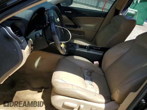 2006 Lexus IS 250 with VIN JTHBK262665022280, listed as a Copart auction lot 54563265 with 196,580 mi miles and Salvage Title. Bid and sale history available at DreamBid. Image 7.