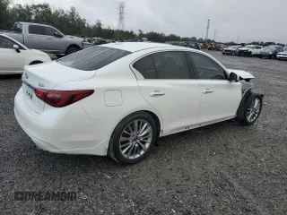 2019 Infiniti Q50 3.0t Signature Edition with VIN JN1EV7AP0KM542788, listed as a Copart auction lot 89372255 with 32,157 mi miles and Salvage Title. Bid and sale history available at carsss.com. Image 3.