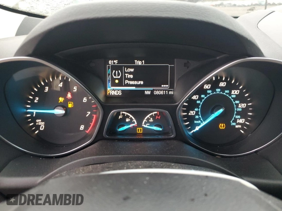 2013 Ford Escape SEL with VIN 1FMCU0HX1DUD51254, listed as a Copart auction lot 81525254 with 80,611 mi miles and Salvage Title. Bid and sale history available at carsss.com. Image 9.