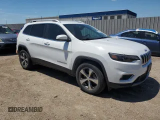 2019 Jeep Cherokee Limited with VIN 1C4PJMDX8KD431319, listed as a Copart auction lot 62177565 with 77,463 mi miles and Salvage title. Bid and sale history available at DreamBid. Image 4.