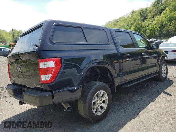 2023 Ford F-150 with VIN 1FTFW1P83PKE89261, listed as a Copart auction lot 56625325 with 9,079 mi miles and Salvage title. Bid and sale history available at DreamBid. Image 3.
