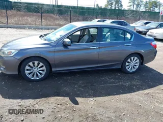 2013 Honda Accord EX-L with VIN 1HGCR2F85DA023495, listed as a IAAI auction lot 41831515 with 67,619 mi miles and . Bid and sale history available at DreamBid. Image 14.