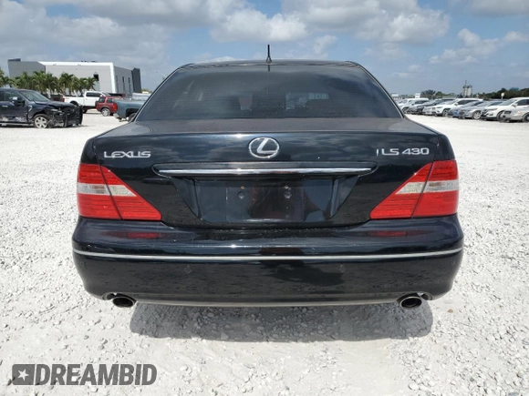 2005 Lexus LS 430 z VIN JTHBN36F755014039, wystawiony jako Copart lot #54259665 z przebiegiem 198 475 mil mil oraz Szkoda całkowita • Salvage title. Historia ofert i sprzedaży dostępna na DreamBid. Obrazek 6.