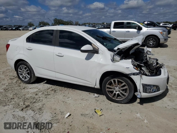 2016 Chevrolet Sonic LT with VIN 1G1JC5SH3G4178427, listed as a Copart auction lot 46332365 with Not provided miles and Salvage title. Bid and sale history available at DreamBid. Image 4.