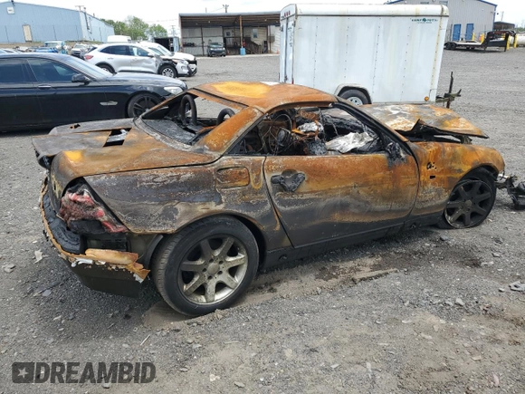 1998 Mercedes-Benz SLK 230/320 with VIN WDBKK47F5WF064270, listed as a Copart auction lot 57452535 with Not provided miles and Salvage title. Bid and sale history available at DreamBid. Image 3.