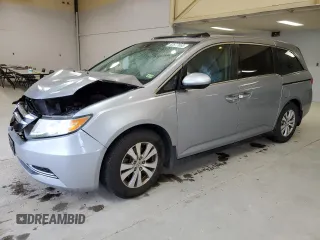 2016 Honda Odyssey EX-L z VIN 5FNRL5H6XGB105340, wystawiony jako Copart lot #52677065 z przebiegiem 137 309 mil mil oraz Szkoda całkowita • Salvage title. Historia ofert i sprzedaży dostępna na DreamBid. Obrazek 1.