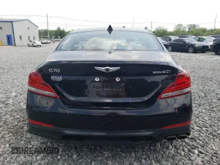 2021 Genesis G70 2.0T with VIN KMTG34LA0MU079767, listed as a Copart auction lot 59688405 with 51,115 mi miles and Salvage title. Bid and sale history available at DreamBid. Image 6.