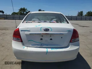 2009 Kia Spectra EX with VIN KNAFE222895593609, listed as a Copart auction lot 53918335 with 139,113 mi miles and Salvage Title. Bid and sale history available at carsss.com. Image 6.