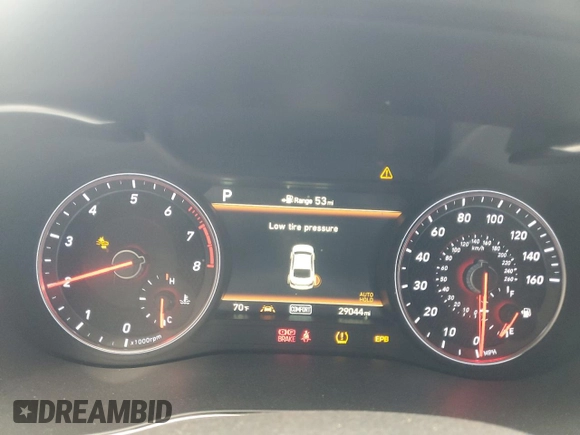 2019 Genesis G70 2.0T Advanced with VIN KMTG34LA6KU027024, listed as a Copart auction lot 78236714 with 29,044 mi miles and Salvage Title. Bid and sale history available at carsss.com. Image 9.