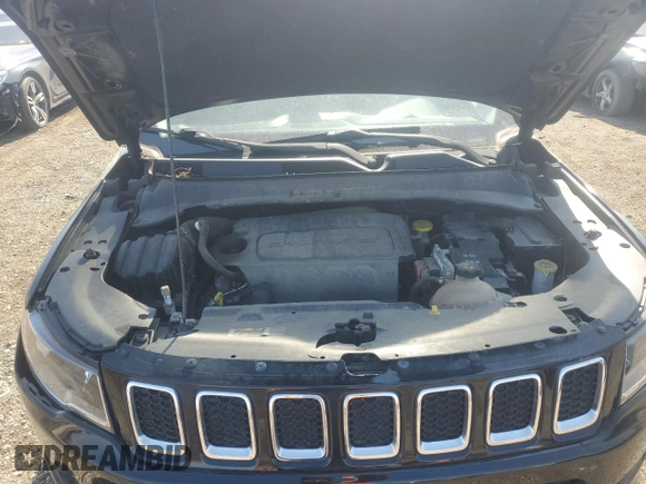 2017 Jeep Compass Latitude with VIN 3C4NJDBB3HT651453, listed as a Copart auction lot 48102715 with 69,410 mi miles and Salvage Title. Bid and sale history available at carsss.com. Image 12.