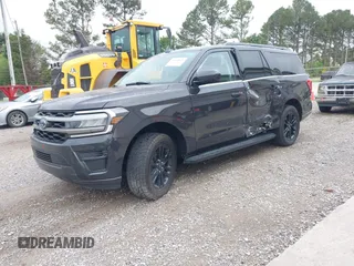 2024 Ford Expedition Max XLT with VIN 1FMJK1H82REA17635, listed as a IAAI auction lot 41961871 with 18,344 mi miles and . Bid and sale history available at DreamBid. Image 2.