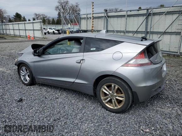 2011 Honda CR-Z EX with VIN JHMZF1D6XBS000796, listed as a Copart auction lot 53544875 with 0 mi miles and Salvage Title. Bid and sale history available at carsss.com. Image 2.