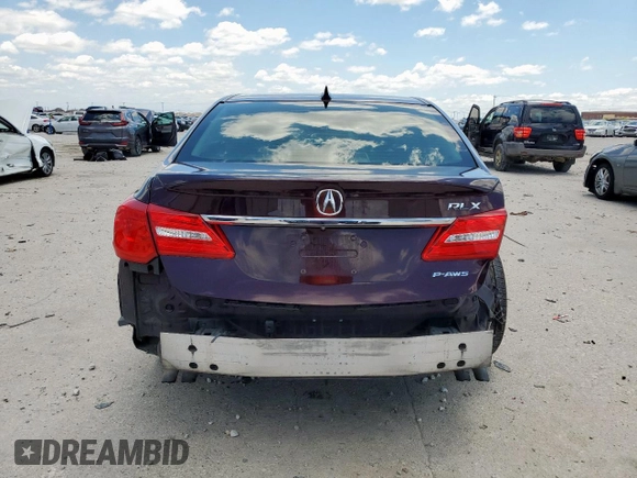 2016 Acura RLX Advance z VIN JH4KC1F93GC000609, wystawiony jako Copart lot #59809305 z przebiegiem 160 568 mil mil oraz Szkoda całkowita • Salvage title. Historia ofert i sprzedaży dostępna na DreamBid. Obrazek 6.