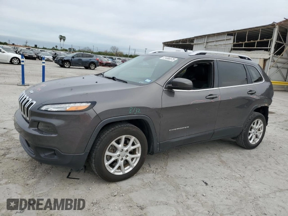 2018 Jeep Cherokee Latitude Plus with VIN 1C4PJLLB4JD590255, listed as a Copart auction lot 41496575 with 74,224 mi miles and Salvage Title. Bid and sale history available at carsss.com. Image 1.