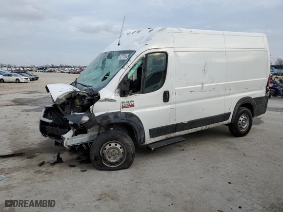 2019 Ram ProMaster Cargo Van with VIN 3C6TRVBG9KE528986, listed as a Copart auction lot 42177044 with 36,445 mi miles and Salvage Title. Bid and sale history available at carsss.com. Image 1.
