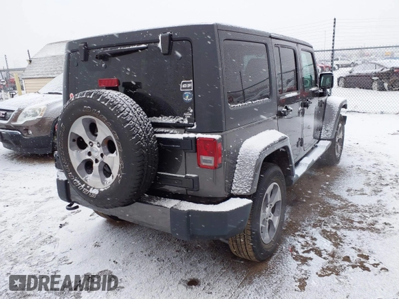 2017 Jeep Wrangler Unlimited Sahara with VIN 1C4BJWEG4HL591149, listed as a IAAI auction lot 41542157 with 70,630 mi miles. Bid and sale history available at carsss.com. Image 4.