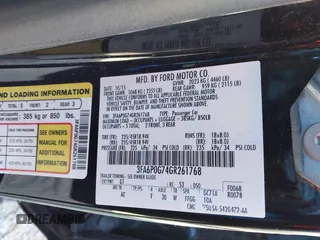 2016 Ford Fusion S with VIN 3FA6P0G74GR261768, listed as a IAAI auction lot 41260069 with 91,840 mi miles. Bid and sale history available at carsss.com. Image 9.