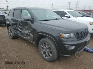 2021 Jeep Grand Cherokee Limited with VIN 1C4RJFBG2MC811336, listed as a Copart auction lot 55110895 with 37,317 mi miles and Salvage title. Bid and sale history available at DreamBid. Image 4.