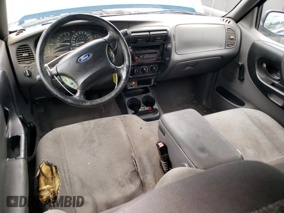 2001 Ford Ranger XL Fleet with VIN 1FTZR15E41PA65773, listed as a Copart auction lot 46953075 with 271,463 mi miles and Salvage Title. Bid and sale history available at carsss.com. Image 8.