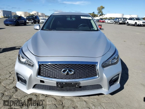 2015 Infiniti Q50 Premium with VIN JN1BV7AP4FM353845, listed as a Copart auction lot 47974885 with 111,011 mi miles and Salvage Title. Bid and sale history available at carsss.com. Image 5.