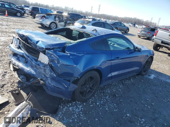 2022 Ford Mustang EcoBoost with VIN 1FA6P8TH8N5141842, listed as a Copart auction lot 41515025 with 26,498 mi miles and Salvage Title. Bid and sale history available at carsss.com. Image 3.