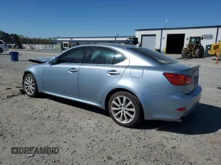 2008 Lexus IS 250 with VIN JTHCK262585022763, listed as a Copart auction lot 50690235 with 216,766 mi miles and Salvage Title. Bid and sale history available at carsss.com. Image 2.