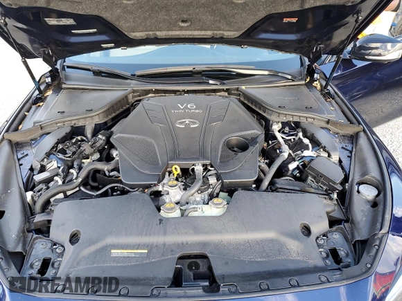 2023 Infiniti Q50 Sensory with VIN JN1EV7CP2PM512518, listed as a Copart auction lot 74486644 with 12,919 mi miles and Non repairable. Bid and sale history available at DreamBid. Image 11.