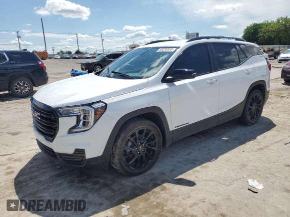 2023 GMC Terrain SLE with VIN 3GKALMEG7PL247543, listed as a Copart auction lot 55238535 with Not provided miles and Salvage title. Bid and sale history available at DreamBid. Image 1.
