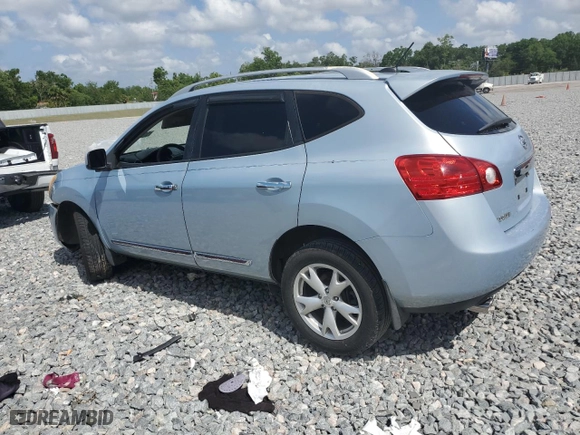 2011 Nissan Rogue SV with VIN JN8AS5MT5BW154689, listed as a Copart auction lot 51568185 with 179,027 mi miles and Salvage Title. Bid and sale history available at carsss.com. Image 2.