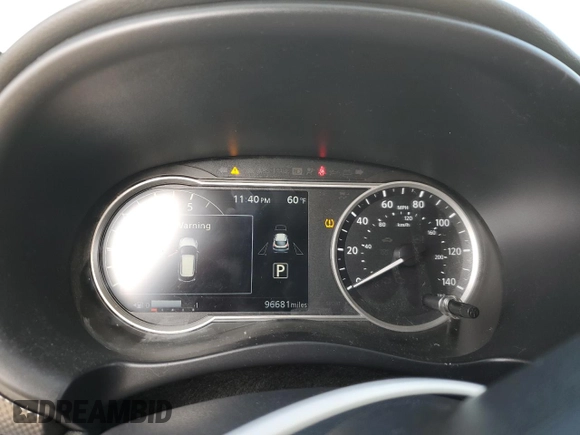 2019 Nissan Kicks SV with VIN 3N1CP5CU7KL535405, listed as a Copart auction lot 45935695 with 96,681 mi miles and Salvage Title. Bid and sale history available at DreamBid. Image 9.