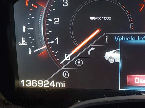 2013 Cadillac XTS Platinum with VIN 2G61V5S31D9190738, listed as a IAAI auction lot 41657461 with 136,924 mi miles and . Bid and sale history available at carsss.com. Image 16.