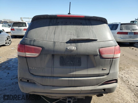 2016 Kia Sorento LX with VIN 5XYPG4A37GG043586, listed as a Copart auction lot 46790385 with 184,870 mi miles and Salvage Title. Bid and sale history available at carsss.com. Image 6.
