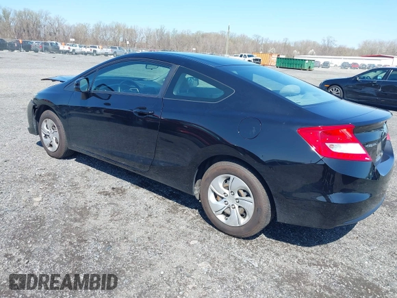 2013 Honda Civic LX with VIN 2HGFG3B5XDH524047, listed as a IAAI auction lot 41934699 with 75,838 mi miles and . Bid and sale history available at DreamBid. Image 3.