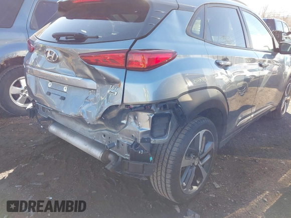 2019 Hyundai Kona Limited with VIN KM8K3CA58KU251819, listed as a IAAI auction lot 41811078 with 62,171 mi miles and . Bid and sale history available at DreamBid. Image 6.